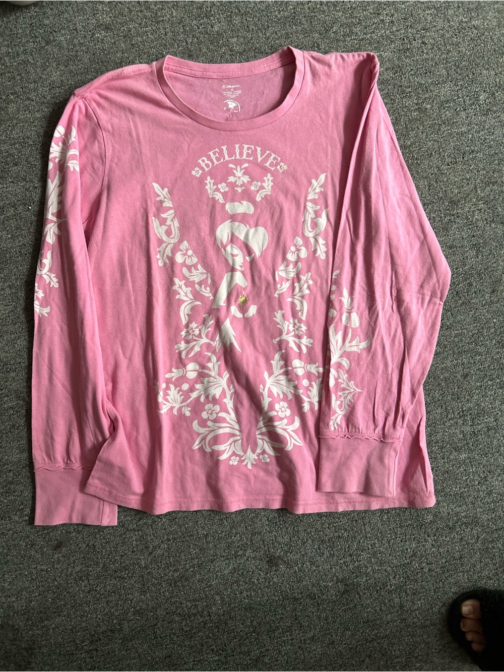 Tinkerbell Long-Sleeve Tee - Pink
